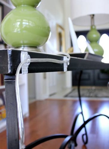 6. How to hide the cords of electrical devices? Here is a good solution!