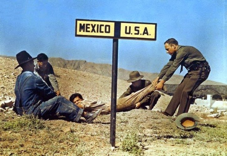 3. Al confine tra Stati Uniti e Messico: un fuggitivo cerca disperatamente di salvarsi...