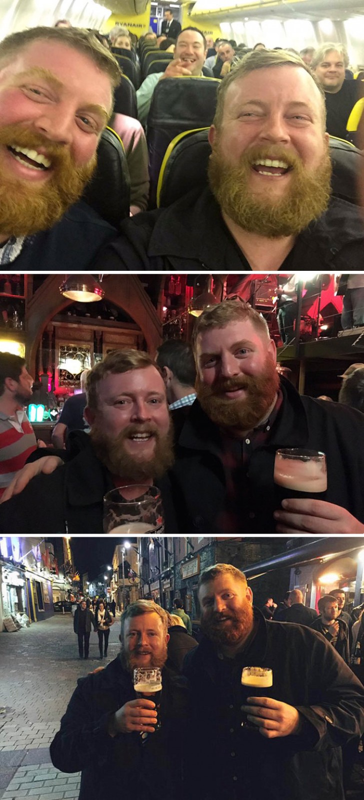 1. Deze twee mannen zaten niet alleen toevallig dicht bij elkaar in het vliegtuig, nadat de een zijn plaats aan een ander had afgegeven, ze hadden ook allebei hetzelfde hotel geboekt!