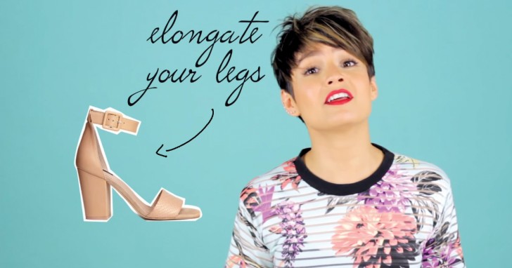 4. Questo è un trucco meno conosciuto: scegliete delle scarpe che si avvicinino al colore della vostra pelle!
