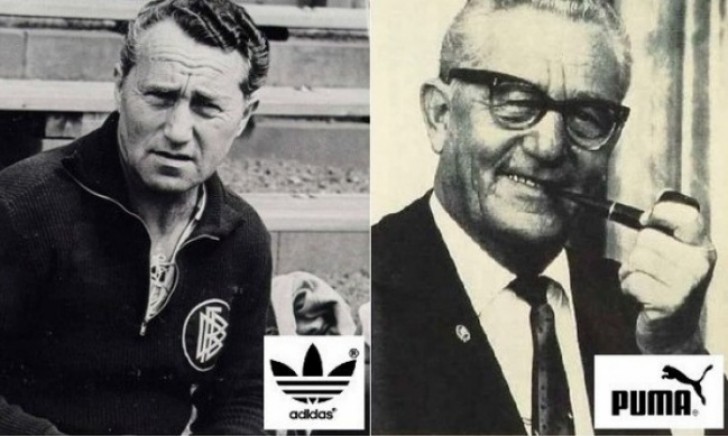 I fratelli Adolf e Rudolf Dassler, i fondatori di Adidas e Puma.