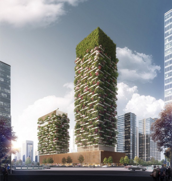 Esse sono state progettate dall'architetto italiano Stefano Boeri e, una volta completate, rappresenteranno il primo esempio di foreste verticali in Asia.