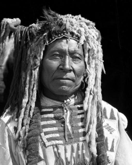 Wide Face, chef de tribu des Piikani Nation