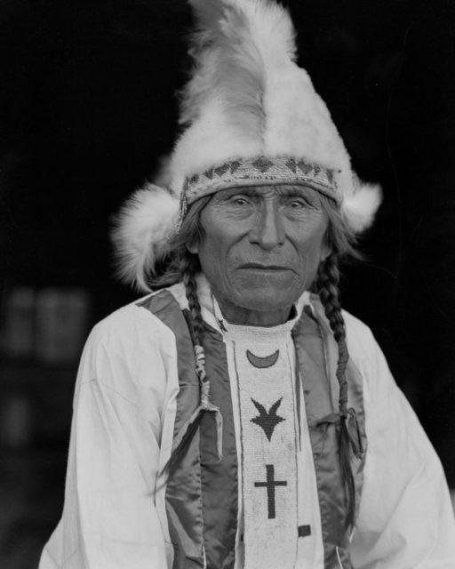Tête Blanche, chef de tribu des Nakoda