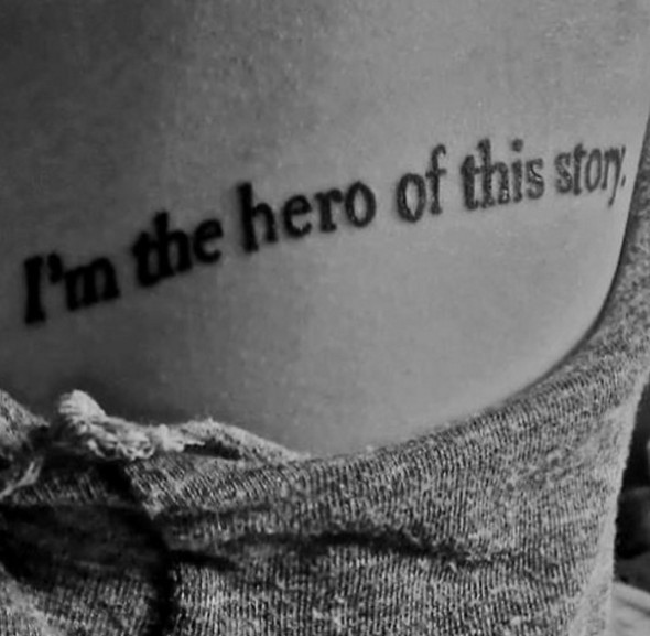 8. "Je suis l'héroïne de cette histoire."