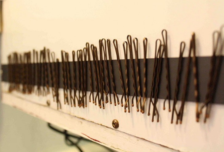 2. Hair clips and bobby pins get lost all the time but to make them last longer, a magnet can help!