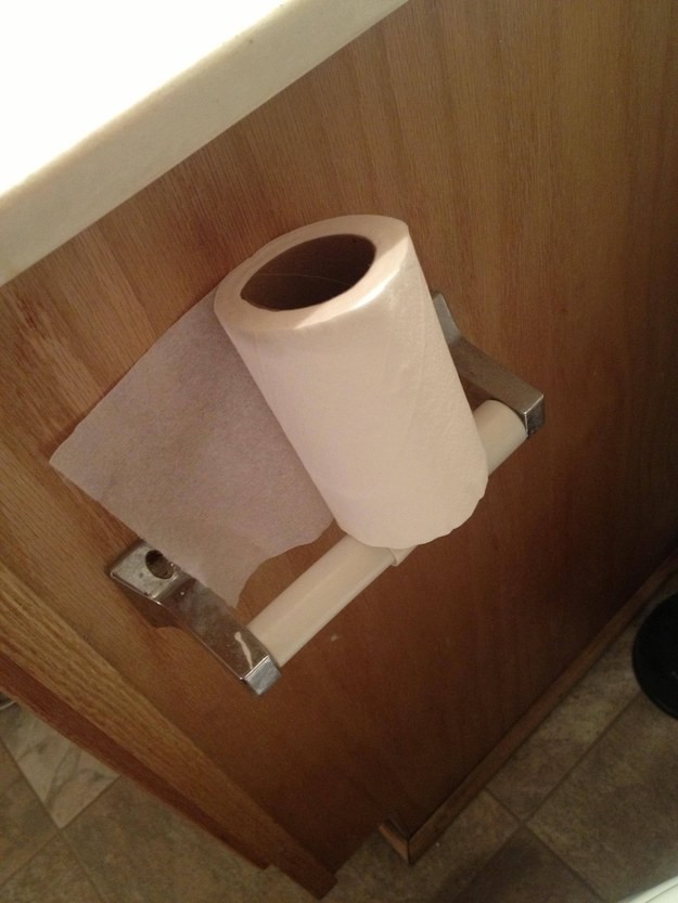 10. Le test qui parle pour beaucoup: le rouleau de papier toilette...