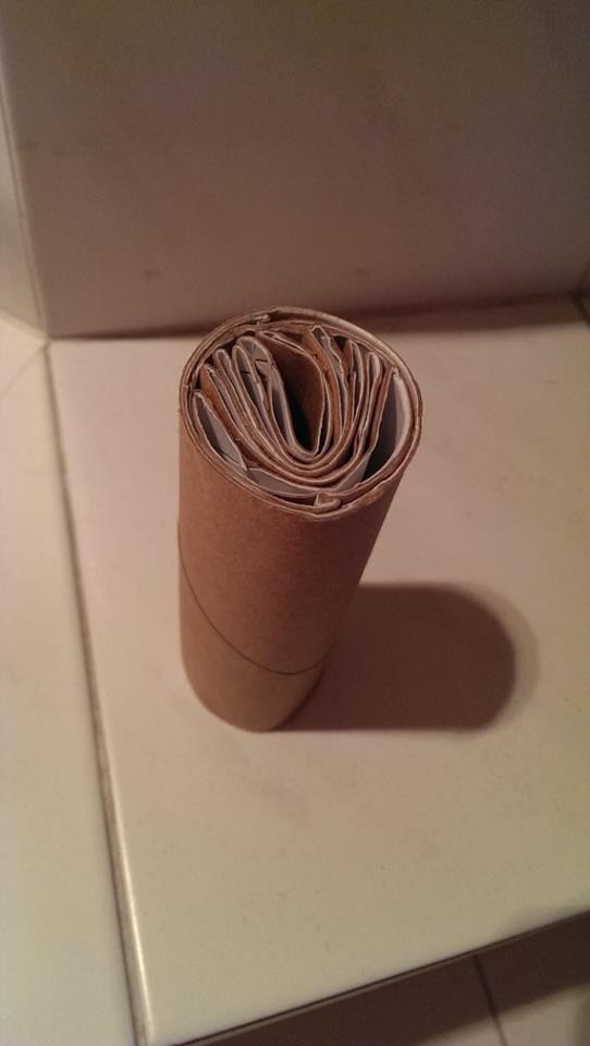 11. C'est pénible de jeter le rouleau de papier toilette vide...