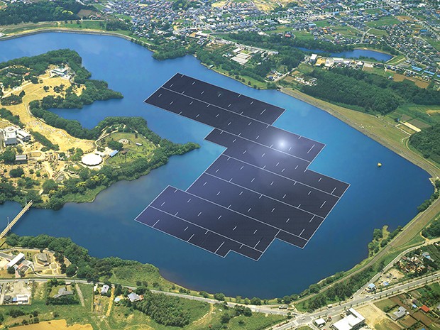 La Kyocera Corporation ha annunciato di voler costruire un impianto fotovoltaico galleggiante. 