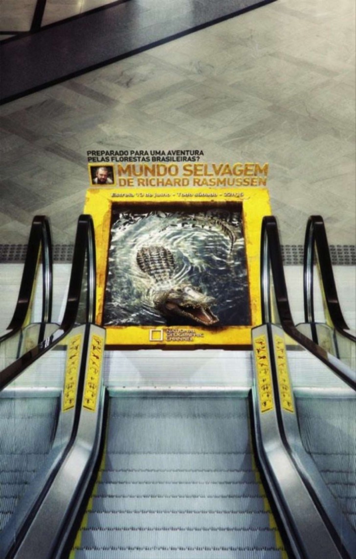 5. National Geographic pubblicizza il suo "World Salvagem": quel coccodrillo è finto ma nel documentario sarà realtà!