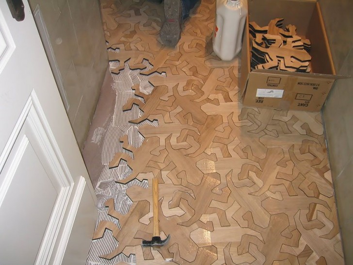 #10 Ein Holzboden inspiriert von Escher