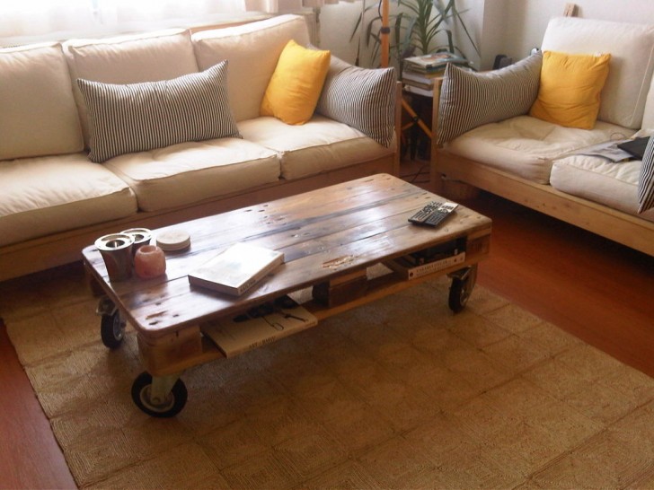 9. Dit schitterende tafeltje geeft een originele touch aan de woonkamer.