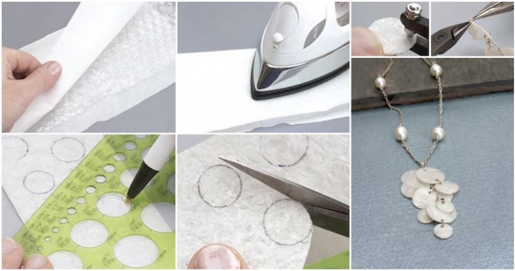 4. Transform bubble wrap into jewelry!