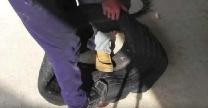 Como transformar um pneu em uma limda floreira - 4