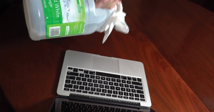 2. The most suitable product for cleaning your computer is white vinegar!