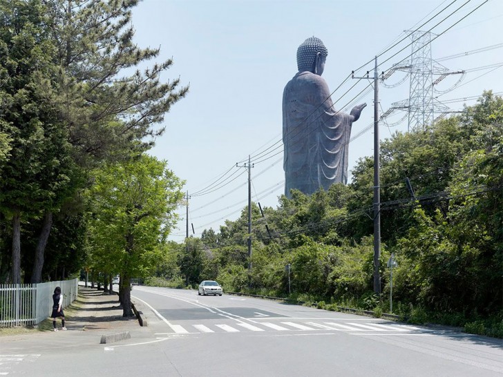 Amitabha Buddha. Ushiku, Japan. 110 m. Gemaakt in 1993.