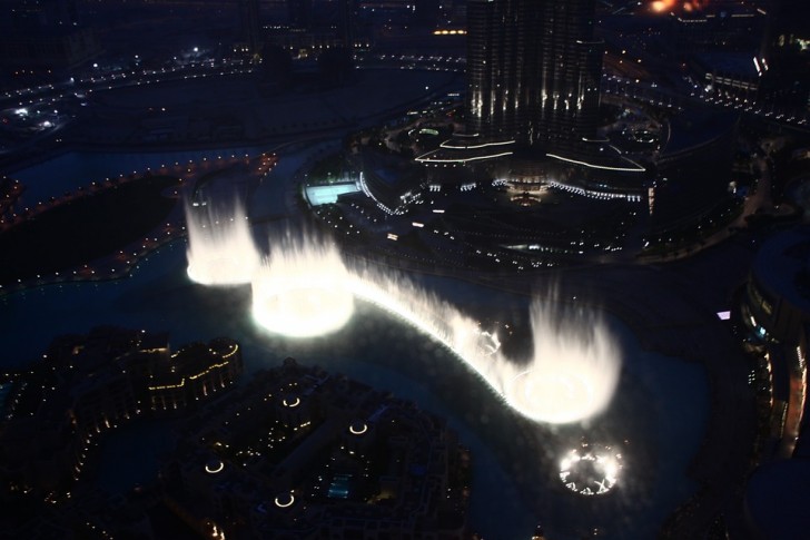 10. Le fontane di Dubai, Emirati Arabi Uniti