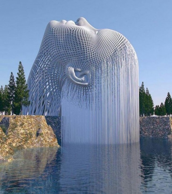13. La fontana di Chad Knight, la scultura digitale che non potrete visitare di persona