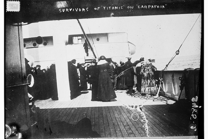 11. Survivants à bord du Carpathia.