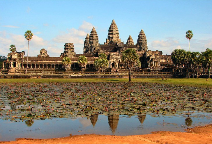 13. De fascinerende khmer-tempel in Angkor Wat (Cabodja).