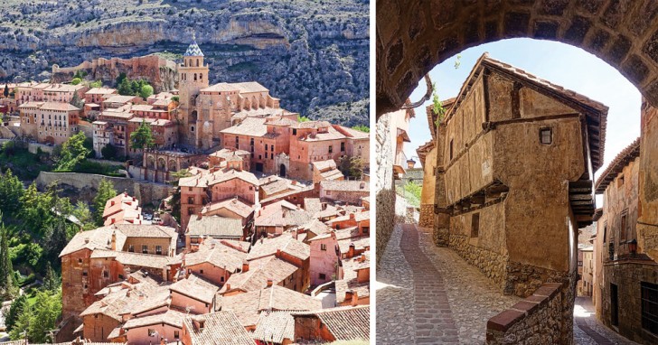18. Het middeleeuwse Spaanse stadje Albarracin.