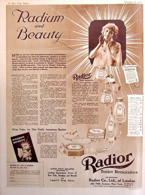 10. Cosmetici radioattivi