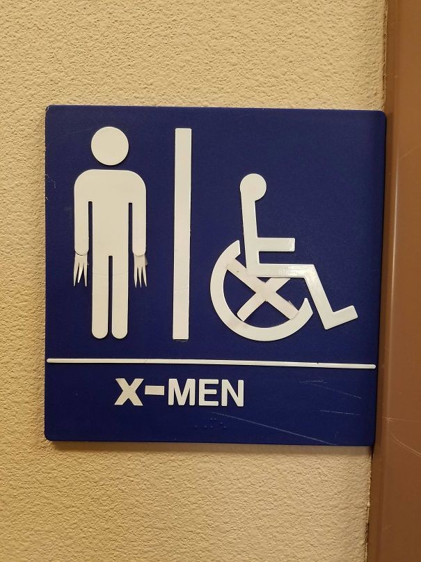 21. Toilettes pour X-Men.