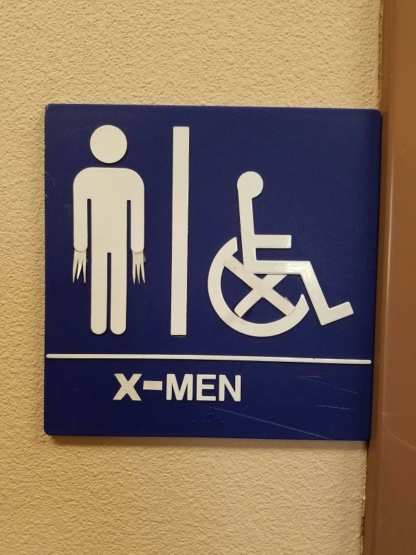 21. Toilet voor X-Men.