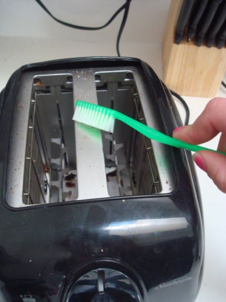 4. Cleaning a toaster