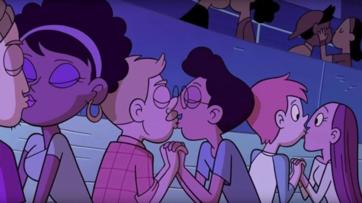 Om eerlijk te zijn is het niet de eerste keer dat Disney met dit thema te maken krijgt: in een scene van een tekenfilm die is uitgezonden op op Disney XD is te zien hoe een homostel elkaar zoent.