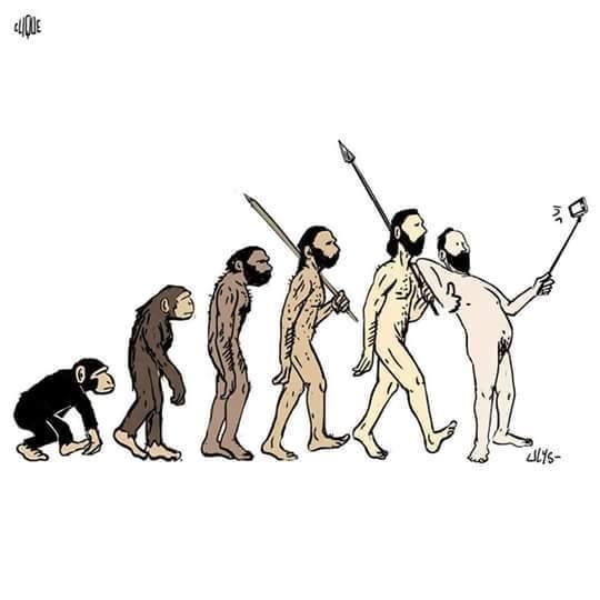 28. L'immagine dell'evoluzione umana.
