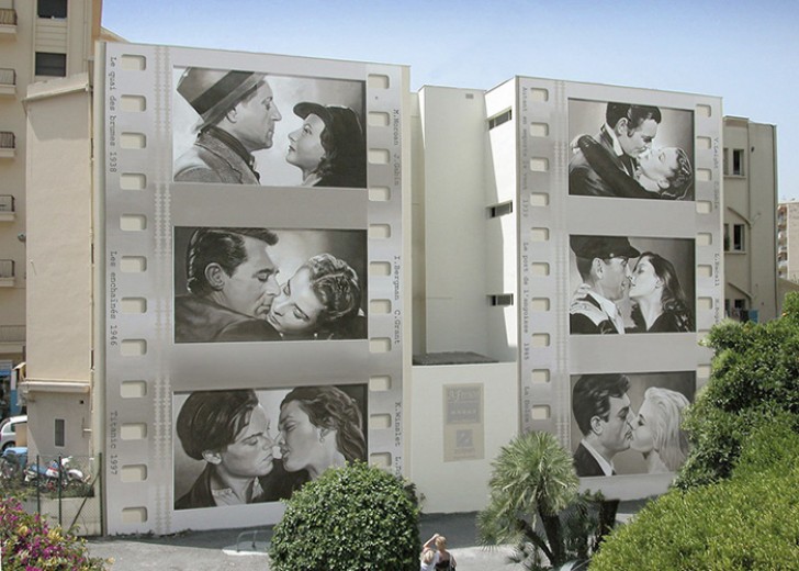 Een aantal van de beroemdste kussen op het witte doek.