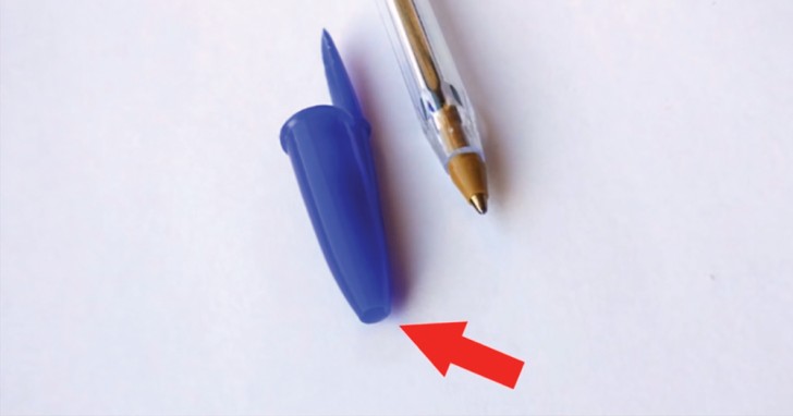 The hole at the top of the BIC pen cap