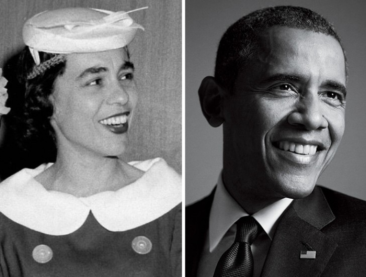 #9. Mijn blanke oma, joods en blank, lijkt op Barack Obama. De foto is genomen in 1962.