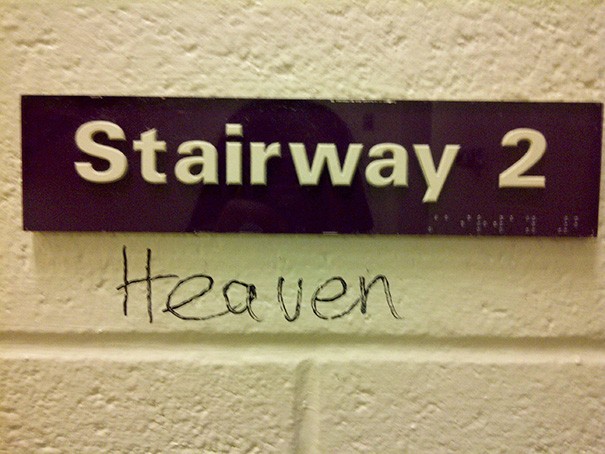 13. This is actually vandalism ... But here the Led Zeppelin were practically summoned!