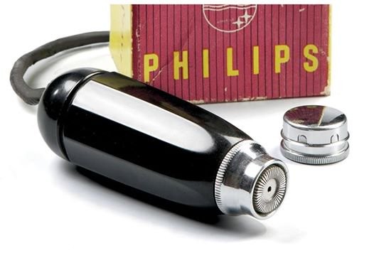 Le premier rasoir électrique Philips (1939).