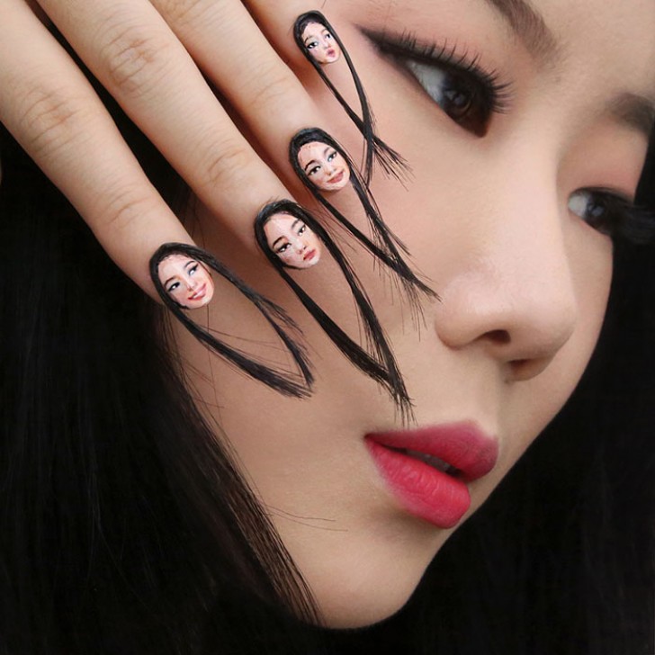 Les ongles "Selfie" avec des cheveux existent vraiment, et ils sont plus terribles que vous ne le pensez. - 1