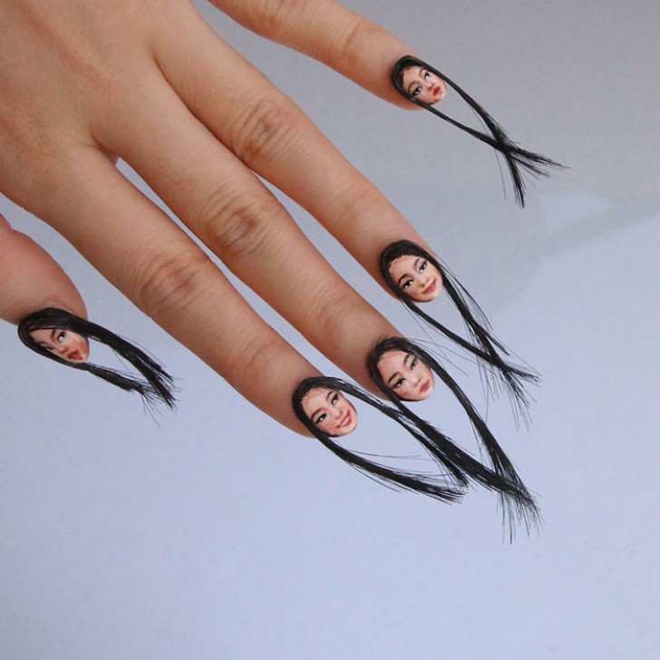 As unhas "selfie" com cabelos: pode existir algo mais bizarro? - 2