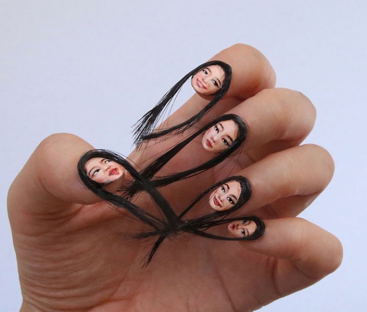 Naturally, reactions have been very diverse. Some people have found these selfie nails with hair to be disgusting ...