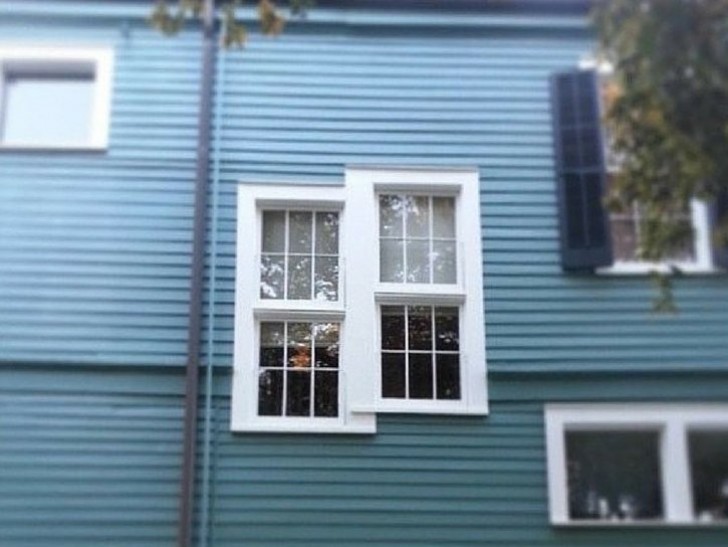 12. Fenster mit doppeltem Fenster.