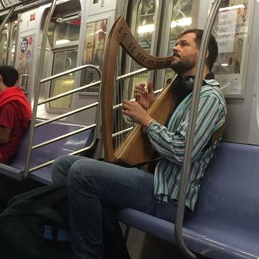 What better time to play a little...on your harp?