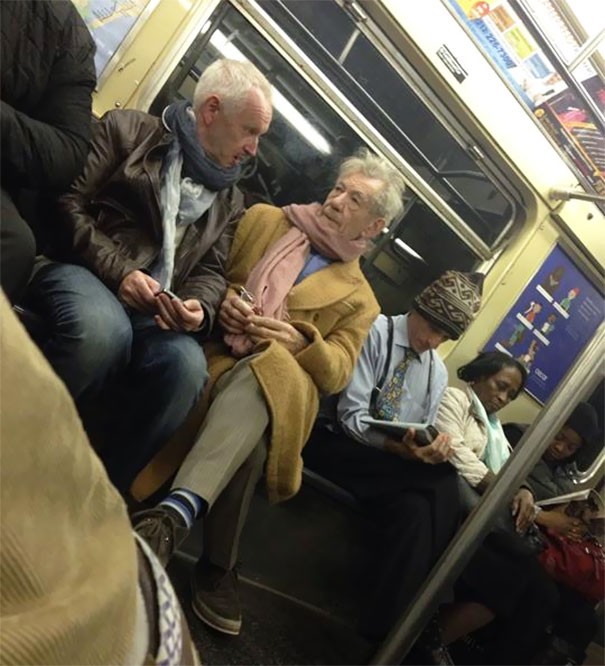 Åka tunnelbana med Gandalf (eller Magneto).