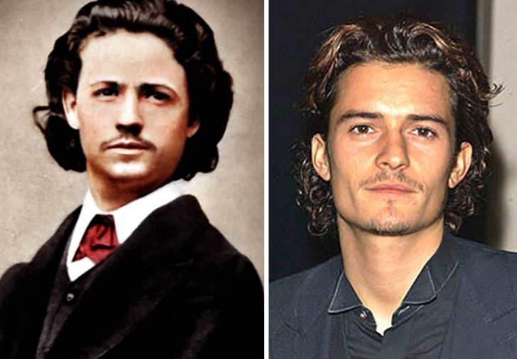 Le peintre Nicolae Grigorescu et Orlando Bloom