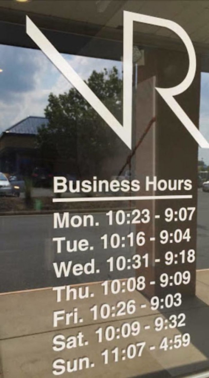 Customer-oriented office hours.