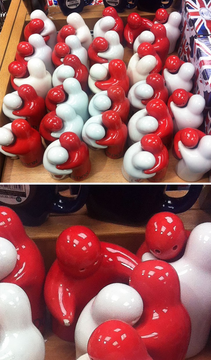 That poor salt or pepper shaker lost amid so many couples ...