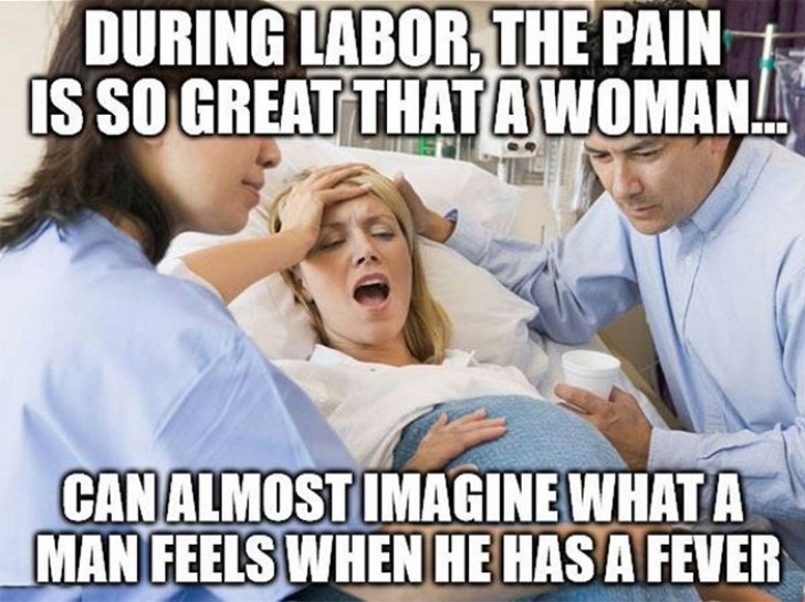 Tijdens de bevalling is de pijn zo groot dat vrouwen zich bijna kunnen voorstellen