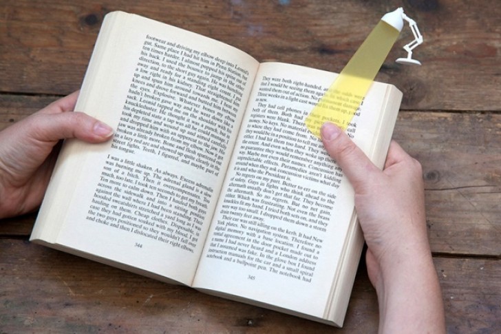 15. Lamp-shaped bookmark.
