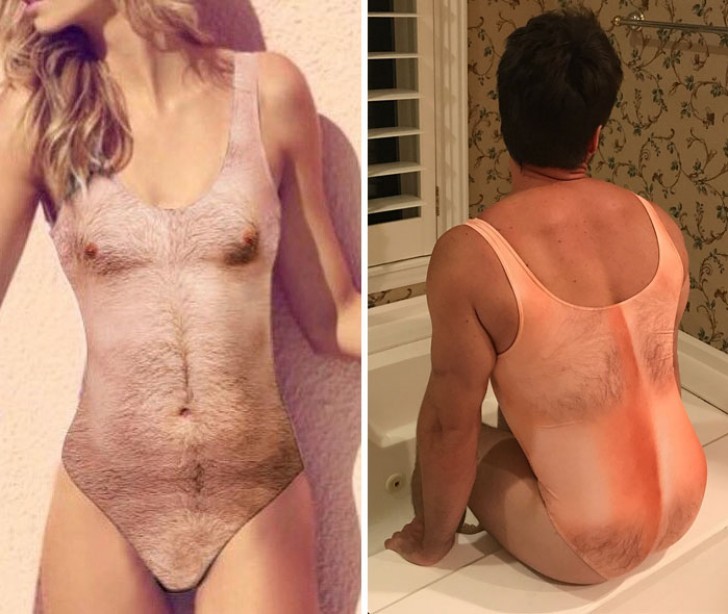 The unisex bodysuit that makes your body look... hairy! Yes, it exists.