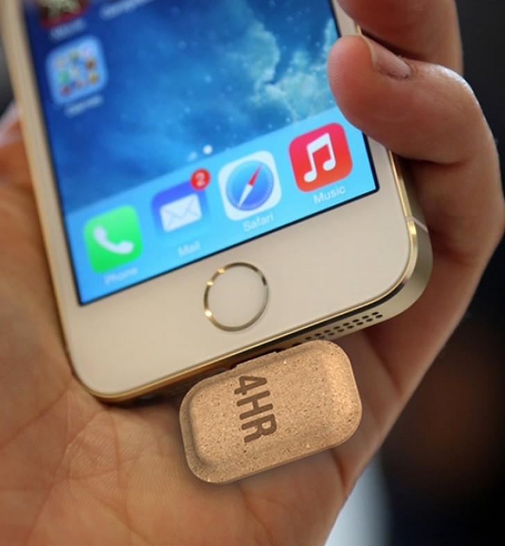 A mini-charger for smartphones.