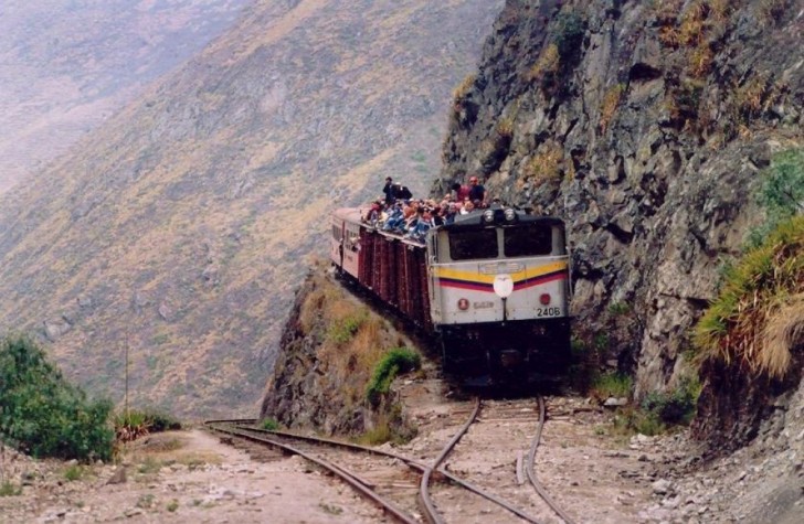 5. De spoorweg "De neus van de duivel", Ecuador